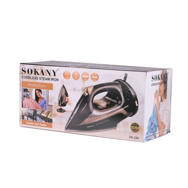 Утюг Sokany SK-286 2600W паровая черный_SK286B_Milantium_7