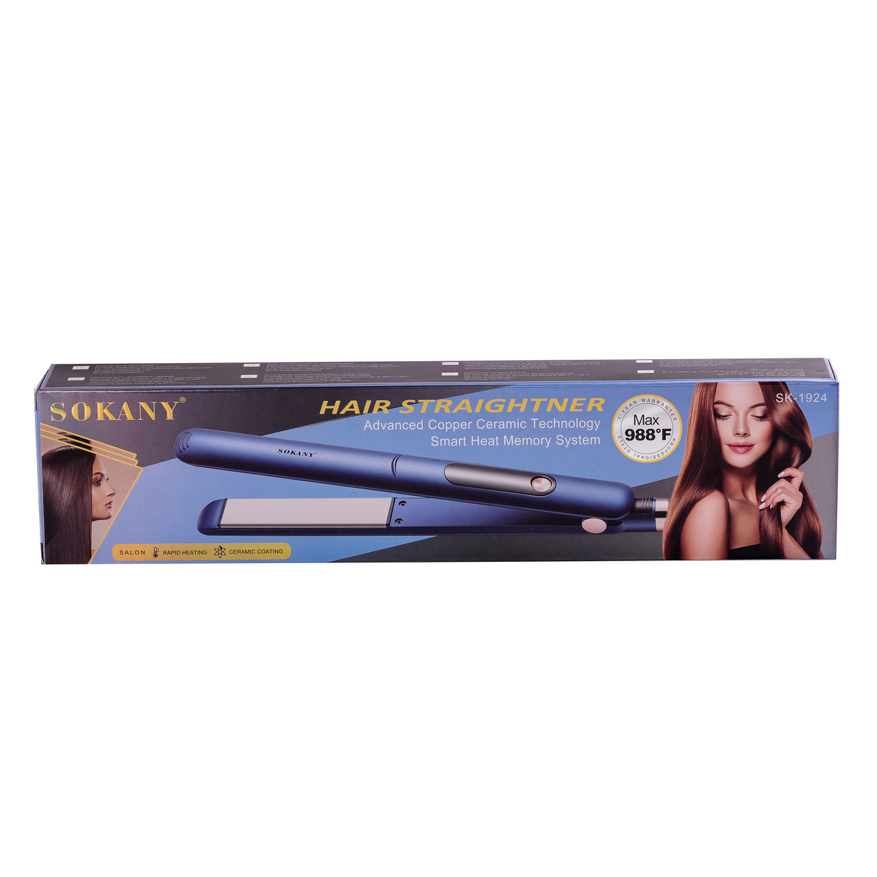Випрямляч для волосся Sokany SK-1924 Синій_SK1924BL_Milantium_6