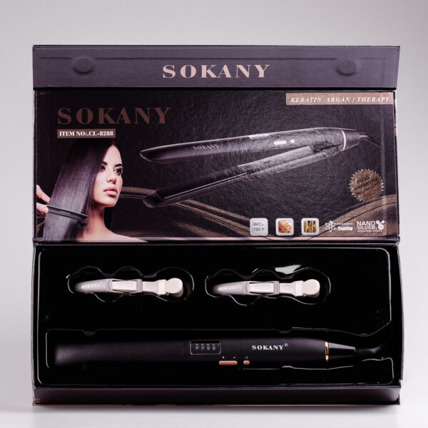 Випрямляч для волосся Sokany CL8288B з дисплеєм Чорний_CL8288B_Milantium_5