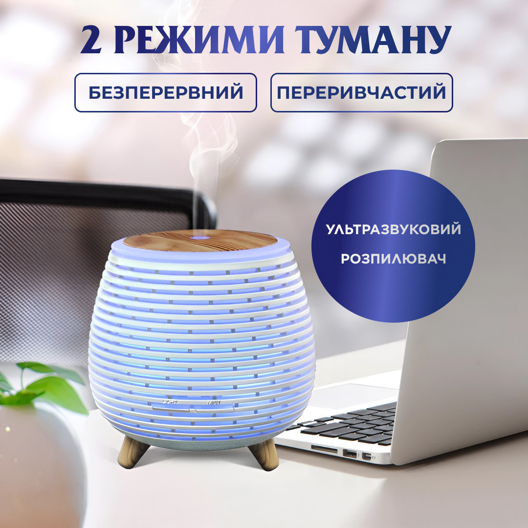 Зволожувач повітря Holdmay Aroma Diffuser 140ml Білий_HPKP6049W_Milantium_4