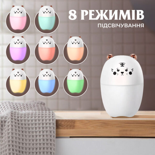 Зволожувач повітря Bear 220ml для дитячої кімнати білий_HPBH17201W_Milantium_6
