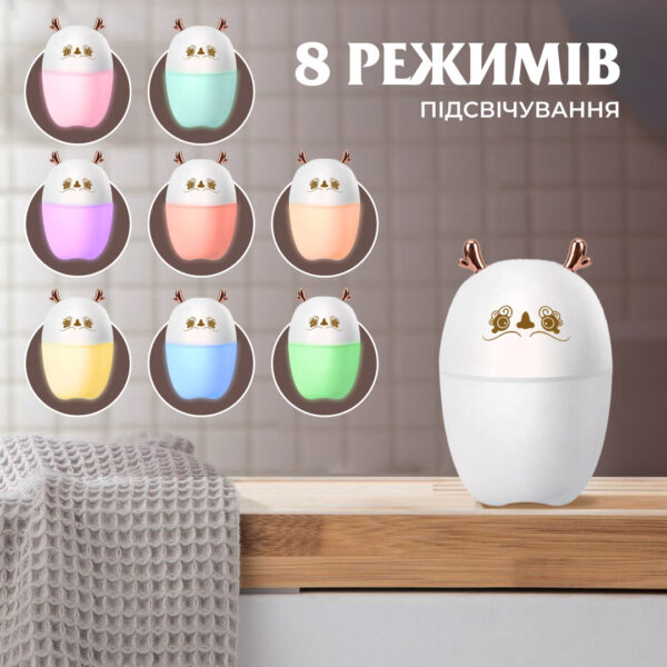 Зволожувач повітря Оленятко 220ml білий HPBH17202W_HPBH17202W_Milantium_6