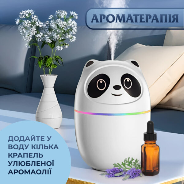 Зволожувач повітря A10 3-in-1 220ml Панда рожевий_HPBH15054P_Milantium_3