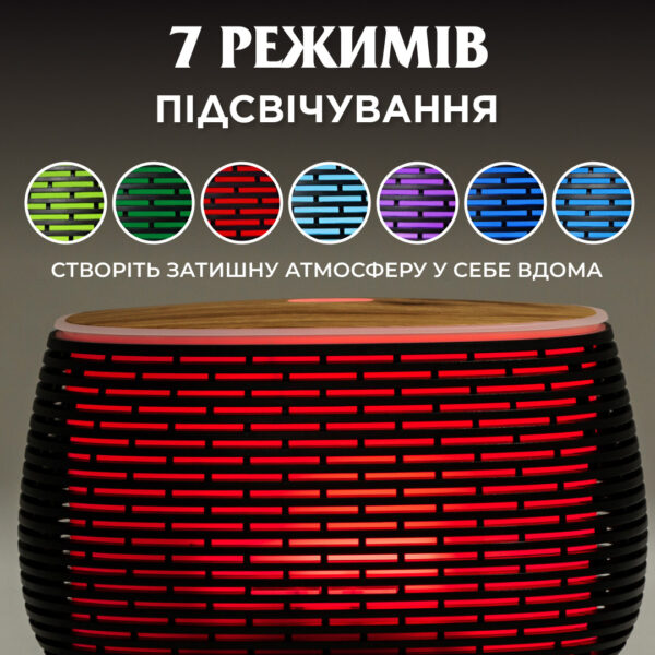 Зволожувач повітря Holdmay Life of Leisure Aroma Diffuser 400ml Чорний_HPKP7049B_Milantium_6