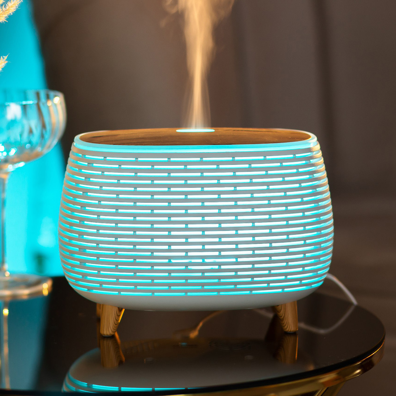 Зволожувач повітря Holdmay Life of Leisure Aroma Diffuser 400ml Білий – купити в Україні недорого