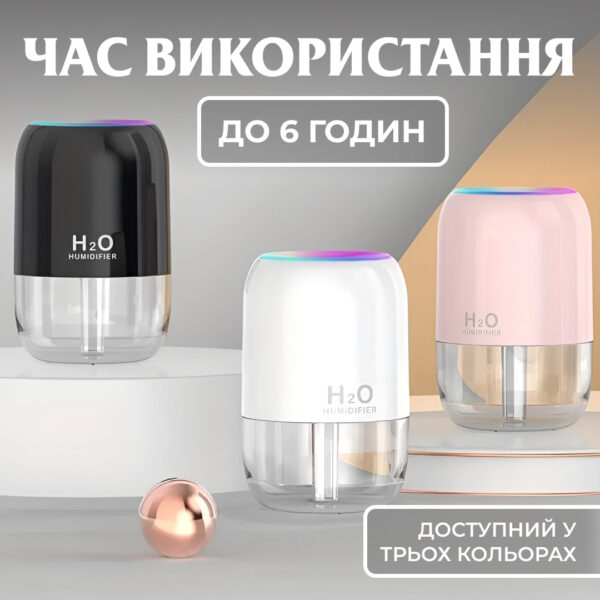 Зволожувач повітря аромадифузор 200 мл білий_HPBH16991W_Milantium_6