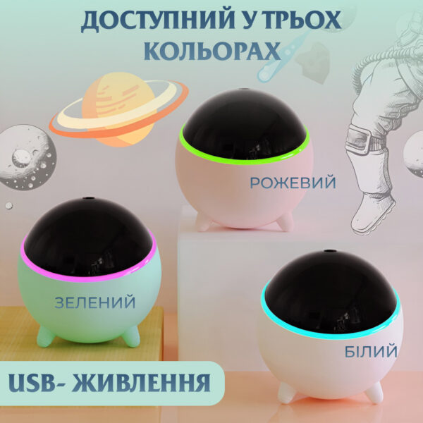 Зволожувач повітря для дому портативний 300 мл Зелений_HPBH16985GR_Milantium_7