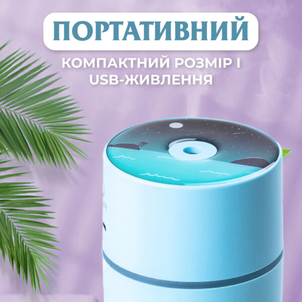 Зволожувач повітря з підсвічуванням Lemon 500 мл Блакитний_HPBH16986BL_Milantium_3