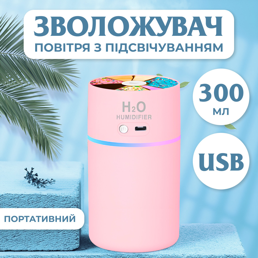 Увлажнитель воздуха с подсветкой Lemon 500 ML Pink - купить недорого в Украине