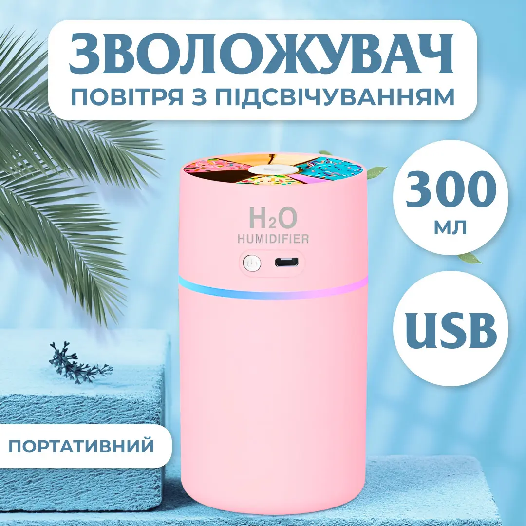 Увлажнитель воздуха с подсветкой Lemon 500 ML Pink - купить недорого в Украине