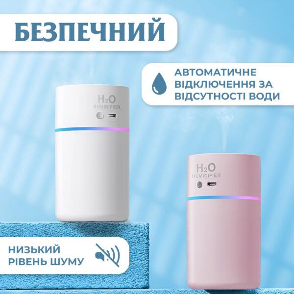 Зволожувач повітря з підсвічуванням Lemon 500 мл Рожевий_HPBH16986P_Milantium_5
