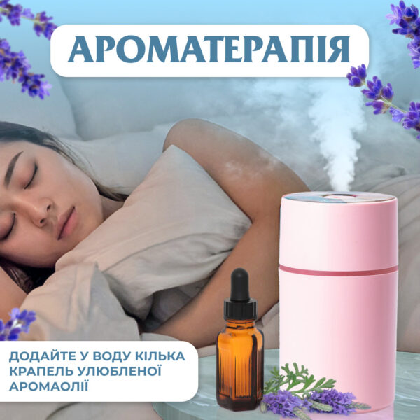 Зволожувач повітря з підсвічуванням Lemon 500 мл Рожевий_HPBH16986P_Milantium_6
