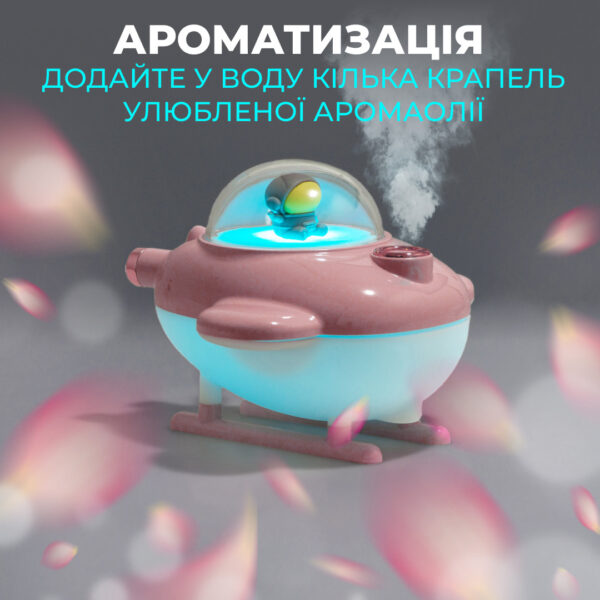 Зволожувач повітря USB 220ml рожевий 220ml_HPBH17128P_Milantium_3