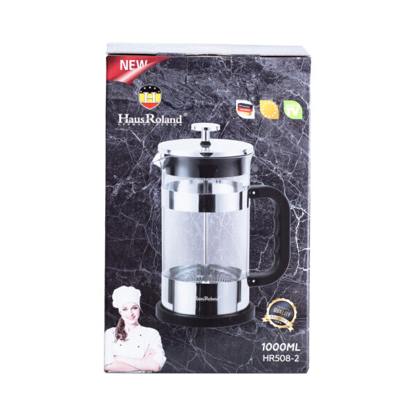Заварник для чаю з френч пресом скляний 1л HP33541_HP33541_Milantium_5
