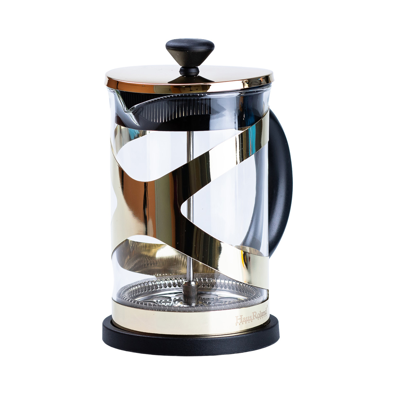 Чайник прозрачный заварочный с прессом. 800 мл Золотий HP33540PGL_HP33540PGL_Milantium_2