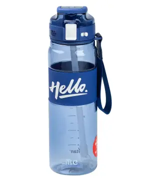 Пляшка для води 860 мл тритан з ремінцем і ручкою Синя HP17303BL_HP17303BL_Milantium_1