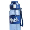 Пляшка для води 860 мл тритан з ремінцем і ручкою Синя HP17303BL_HP17303BL_Milantium_4