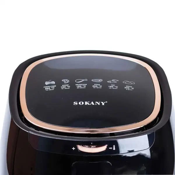 Аерогриль-фрітюрниця Sokany SK-8027 на 6.5 літрів 1300 Вт чорна_SK8027_Milantium_4