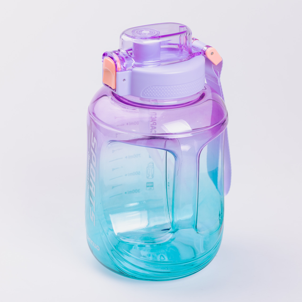 Пляшка для води 1.6 л спортивна з трубочкою з ремінцем_HP-14-35_Milantium_2