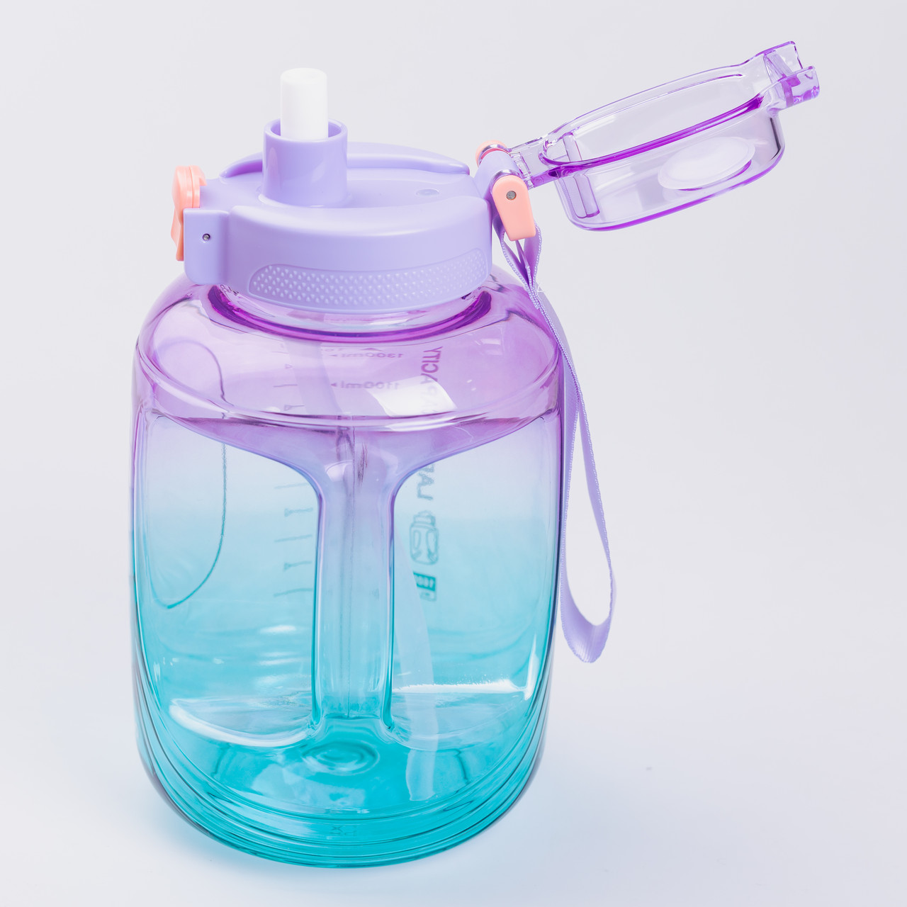 Пляшка для води 1.6 л спортивна з трубочкою з ремінцем_HP-14-35_Milantium_4