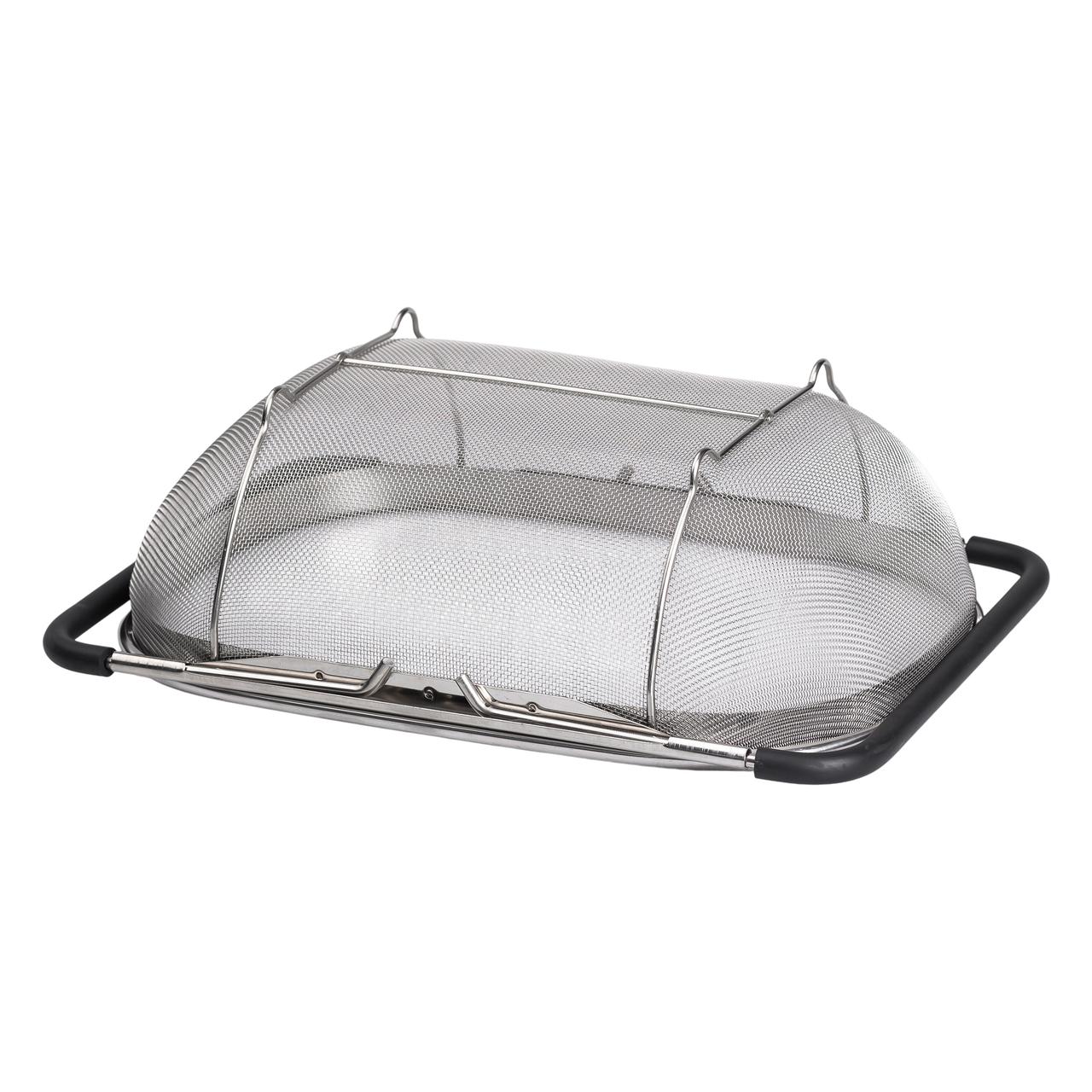 Дуршлаг на раковину для мытья овощей и фруктов 36х25х10.5 см с телескопическими ручками Lugi_HP-19-18-L_Milantium_5