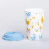 Керамічна склянка з силіконовою кришкою та отвором для трубочки 420 (мл) кружка без ручки_RX-N240546W_Milantium_3