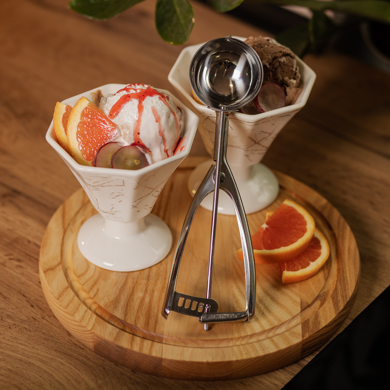 Круглая ложка для мороженого 23×6.5 см из нержавеющей стали_HP-19-20-7.2x23CM_Milantium_7