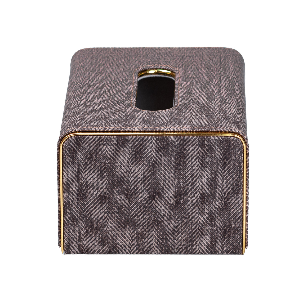 Салфетница горизонтальная 21х13х9 см органайзер для салфеток на стол Коричневый_HP-3-118BR_Milantium_2