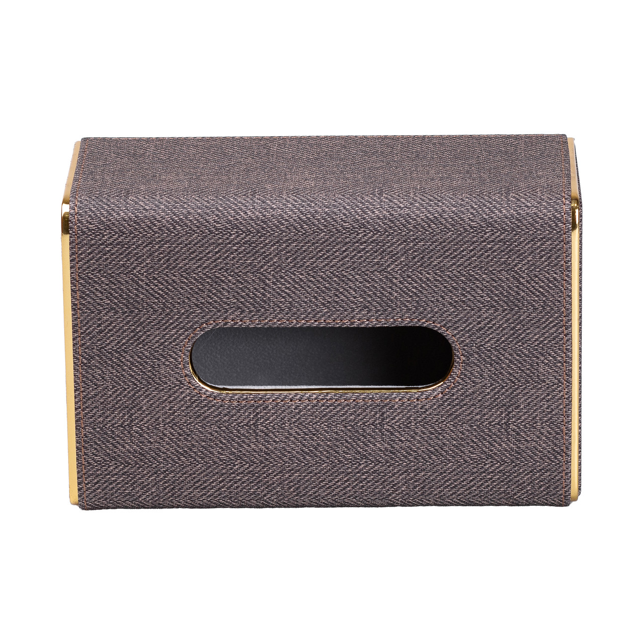 Салфетница горизонтальная 21х13х9 см органайзер для салфеток на стол Коричневый_HP-3-118BR_Milantium_3