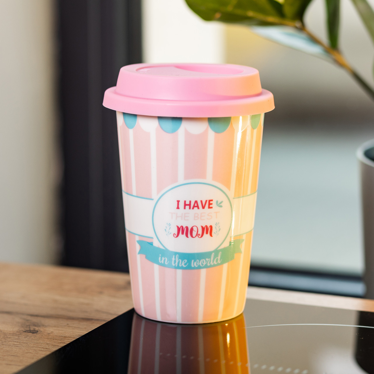 Стакан керамический 420 (мл) с силиконовой крышкой I have the best mom чашка без ручки Lugi_RX-N240288HM_Milantium_2