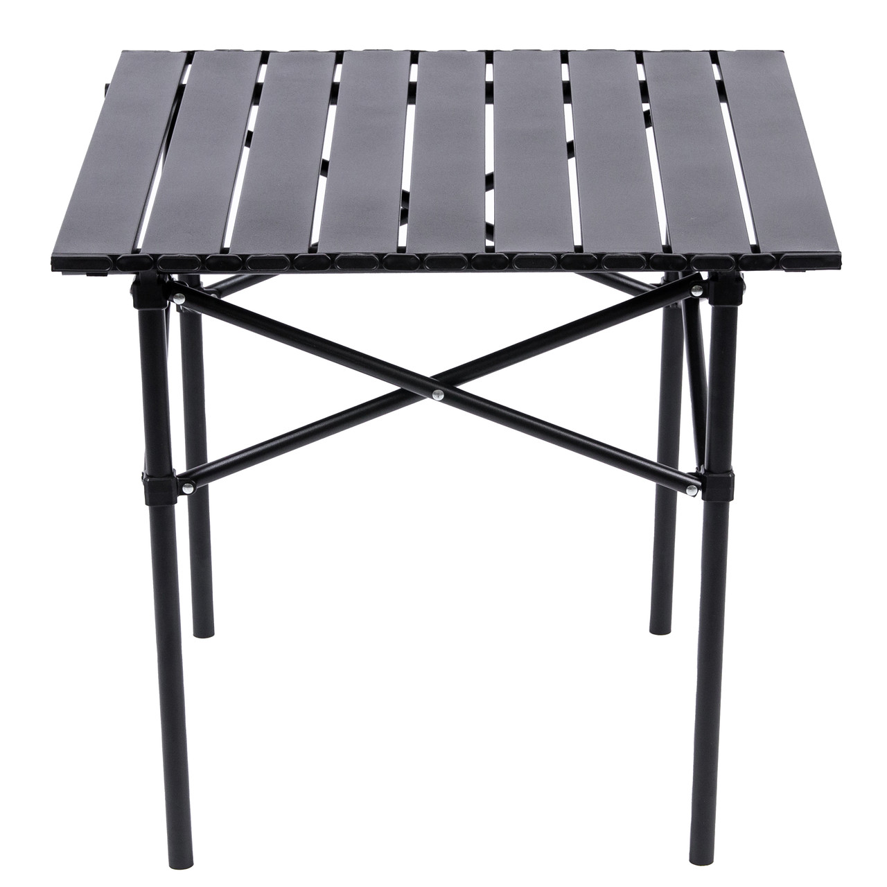 Стіл для пікніка складаний 50 x 53 x 50 см чорний_HPS4_Milantium_2