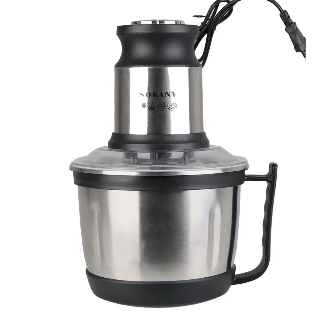 Чопер подрібнювач з чашею 3 літри 4 леза нержавіюча сталь овочерізка Sokany SK-7027_SK-7027_Milantium_2