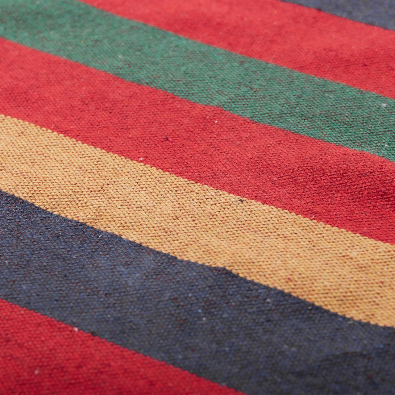 Гамак туристичний підвісний тканинний 174х80 см садовий гамак з планкою на дачу для відпочинку Червоний_SJ-0010-2R_Milantium_6