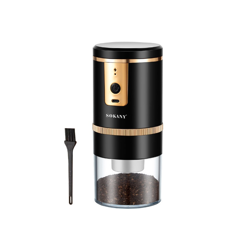 Кавомолка акумуляторна 1200 mAh USB автоматична 250 мл для дрібного помолу Sokany SK-04026_Sk-04026_Милантиум_2