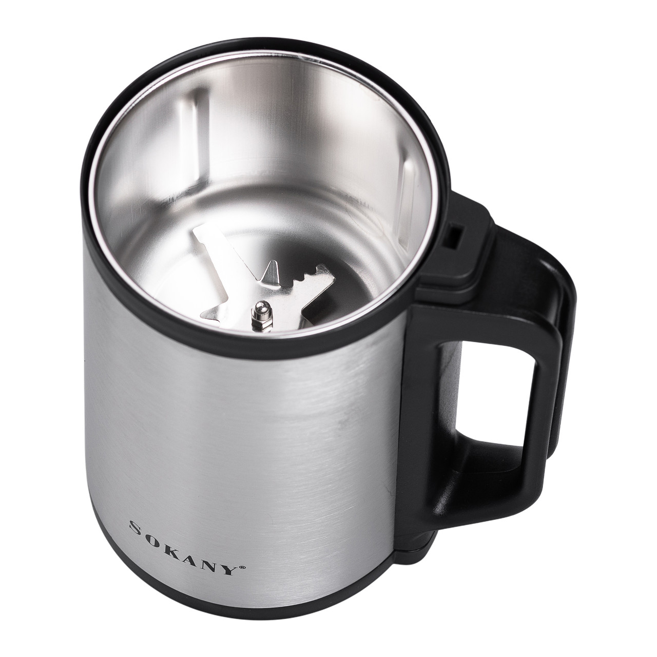 Кавомолка електрична 300 Вт автоматична 140 г для дрібного помолу із нержавіючої сталі Sokany SK-04021_Sk-04021_Милантиум_5