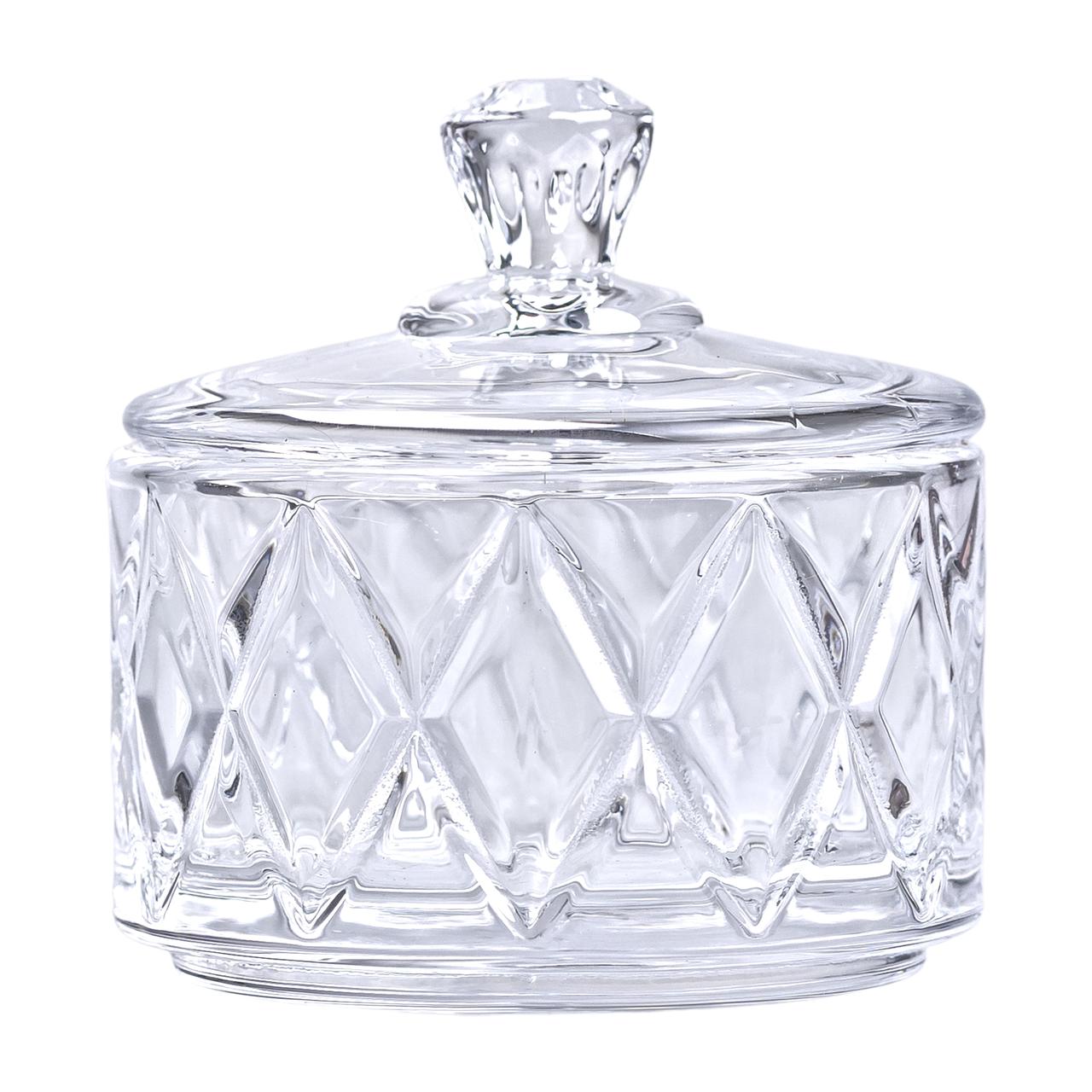 Конфеты с крышкой Ø 6.5 см ваза цукерниця кругла скляна HP-YH-28_HP-YH-28_Milantium_2