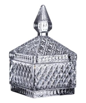 Цукерниця скляна з кришкою 8.5х8.5х15 см квадратна HP-YH-41_HP-YH-41_Milantium_1