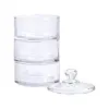 Цукерниця триярусна скляна Ø 10 см з кришкою_HP-YH-22_Milantium_3