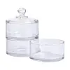 Цукерниця триярусна скляна Ø 10 см з кришкою_HP-YH-22_Milantium_4