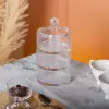 Цукерниця триярусна скляна Ø 10 см з кришкою_HP-YH-22_Milantium_5