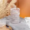 Цукерниця триярусна скляна з кришкою Ø 10 см HP-YH-16_HP-YH-16_Milantium_5