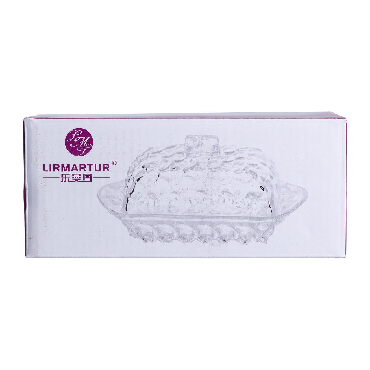 Маслянка для вершкового масла 17х10.5х8 см з кришкою зі скла HP-YH-46_HP-YH-46_Milantium_6