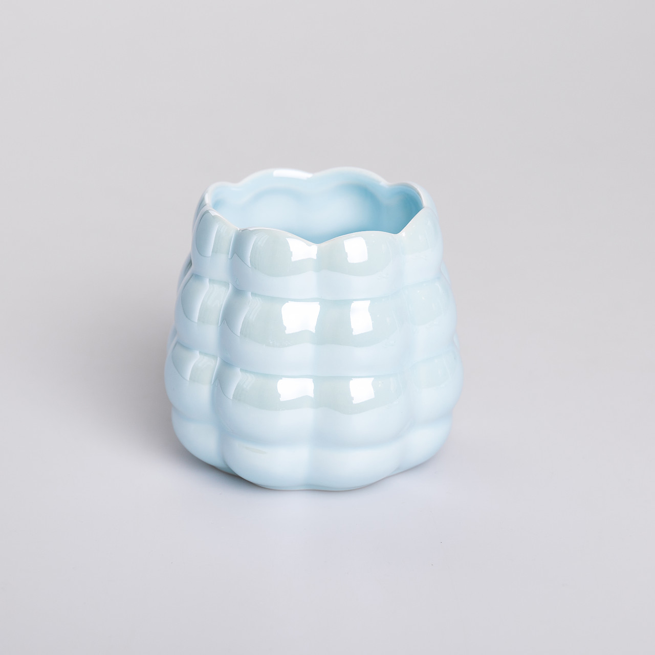 Набір десертних виделок і ложок на 3 персони з підставкою з кераміки 7 предметів Блакитний_HP-20-57_Milantium_4