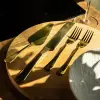 Набір приладів для подачі торта 4 предмети з нержавіючої сталі Золотистий HP-20-53_HP-20-53_Milantium_5