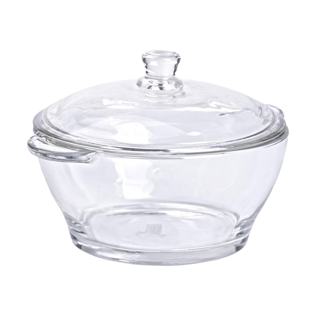 Супниця з кришкою Ø 15.5 см каструля бульйонниця скляна 1 л HP-YH-15_HP-YH-15_Milantium_2