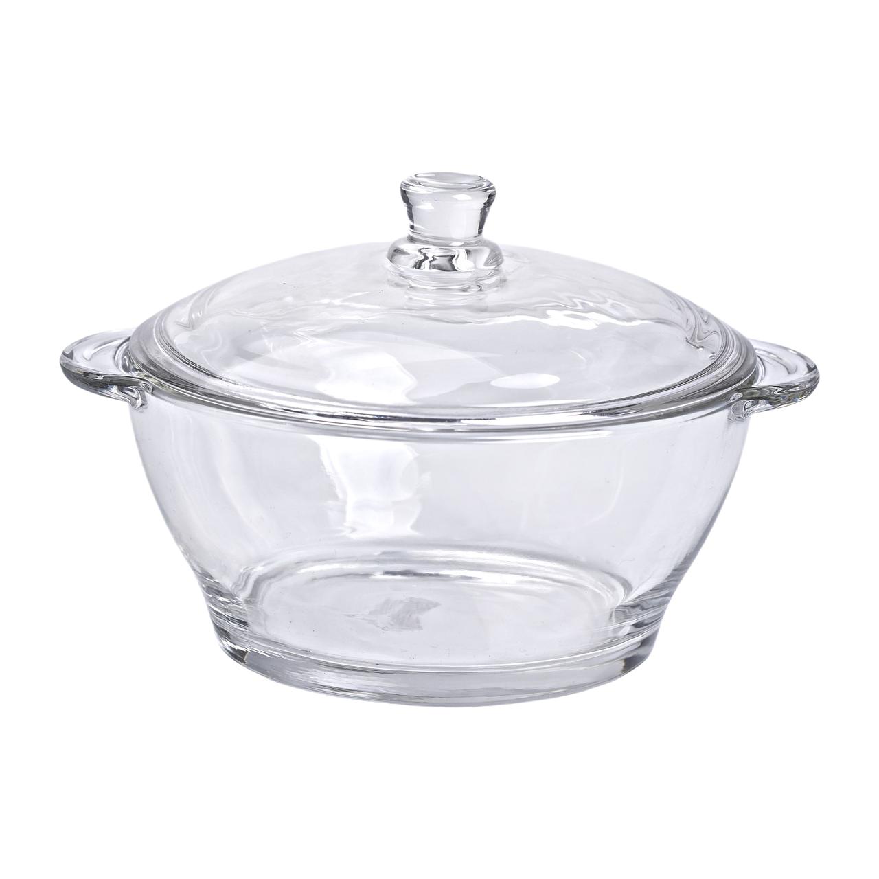 Супниця з кришкою Ø 15.5 см каструля бульйонниця скляна 1 л HP-YH-15_HP-YH-15_Milantium_4