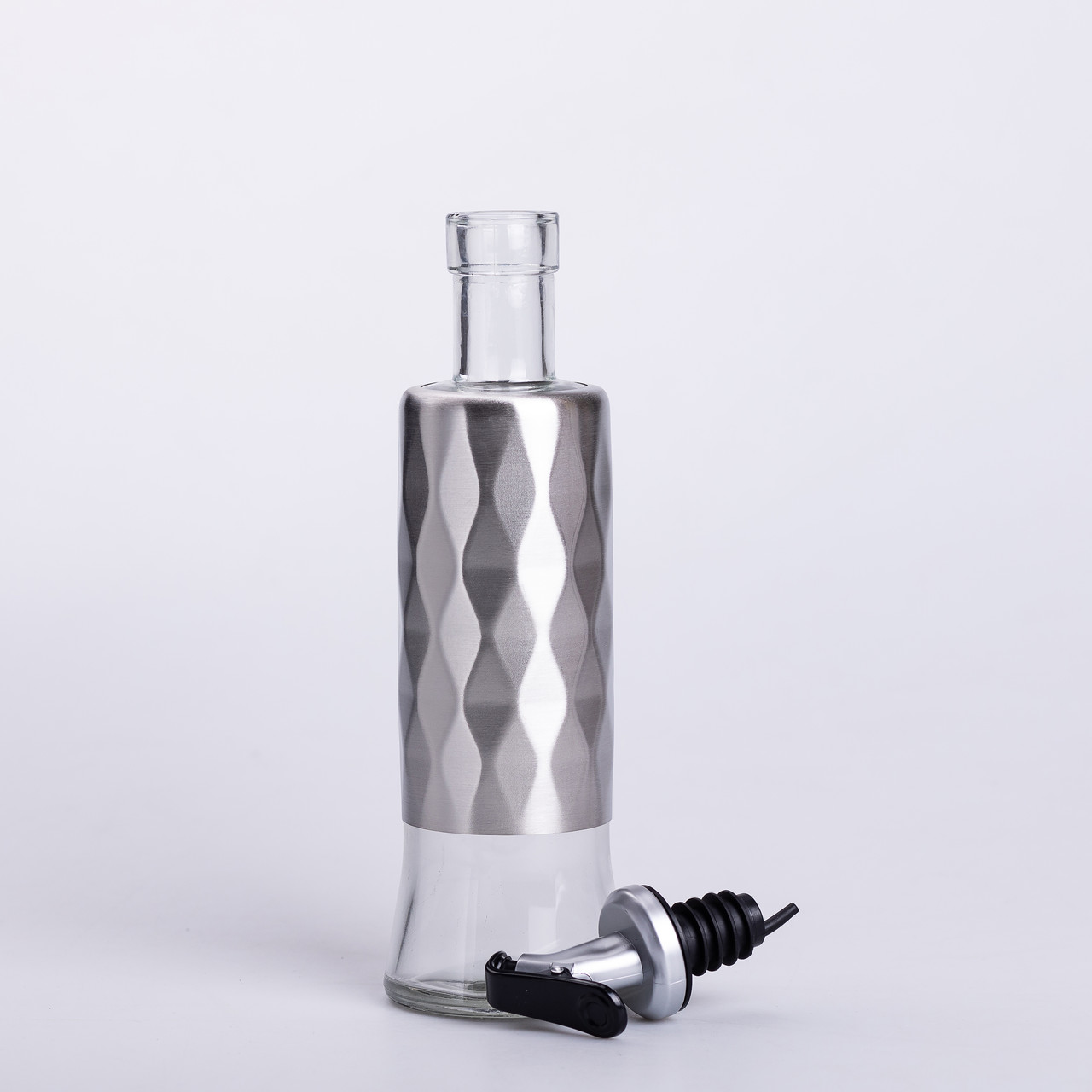 Пляшка для олії з дозатором 300 мл скляна пляшка для оливкової та соняшникової олії_HP-1361_Milantium_4