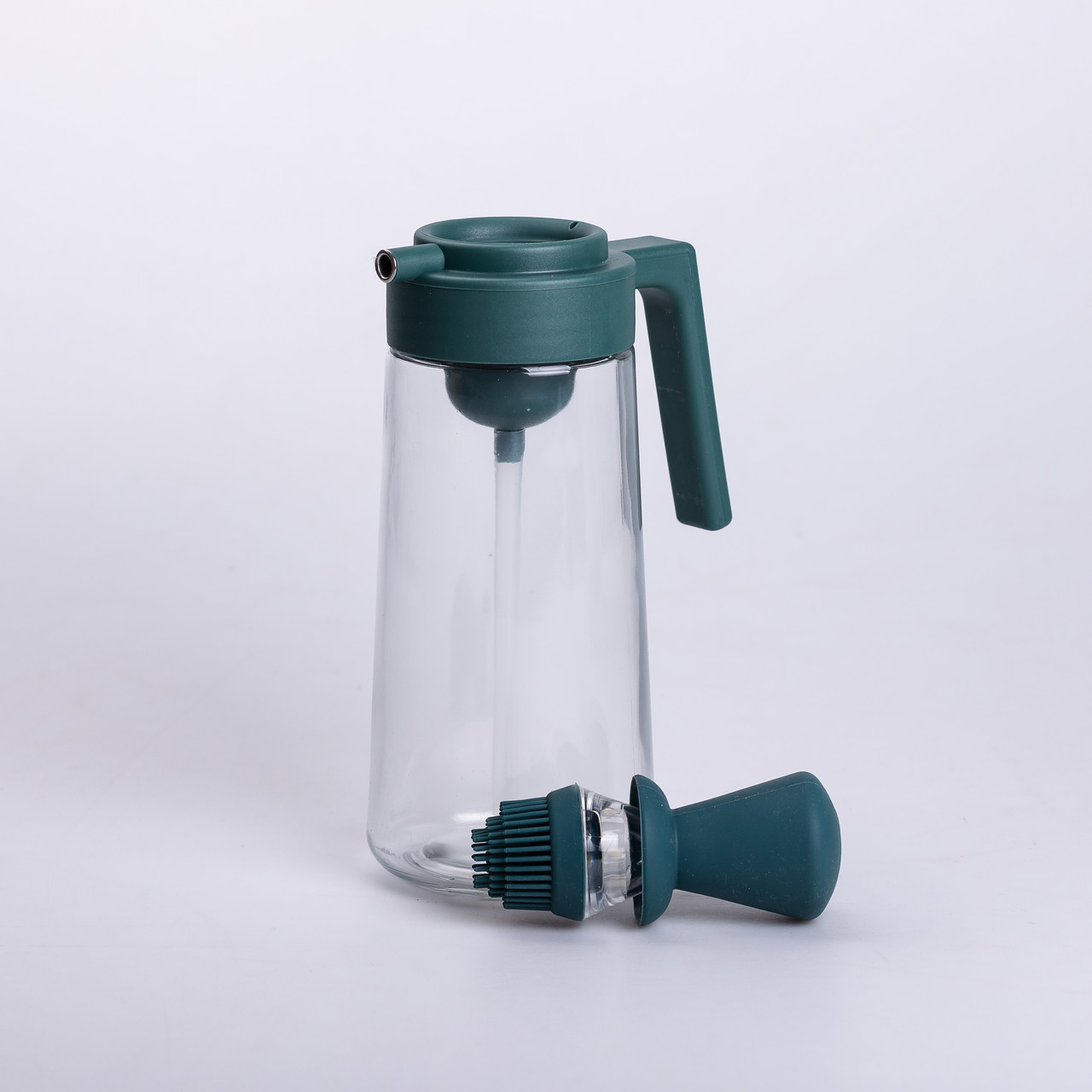 Пляшка для олії з дозатором 550 мл скляна пляшка для оливкової та соняшникової олії_HP-1351_Milantium_3