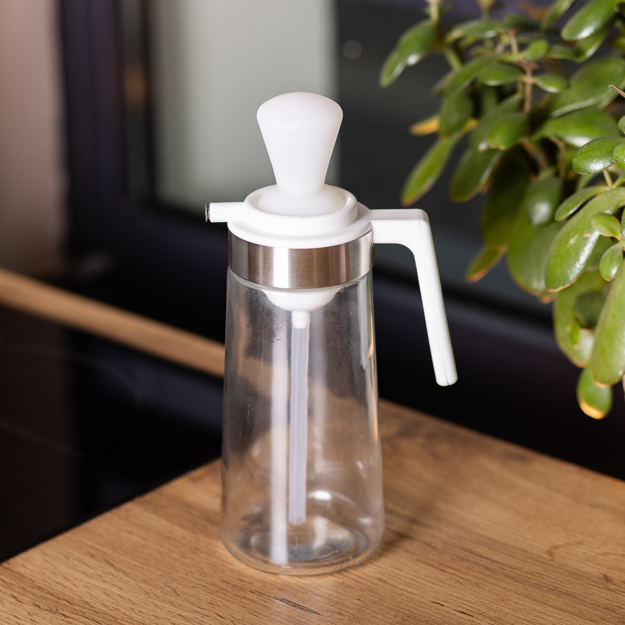 Пляшка для олії з дозатором 550 мл скляна пляшка для оливкової та соняшникової олії HP-1349_HP-1349_Milantium_5