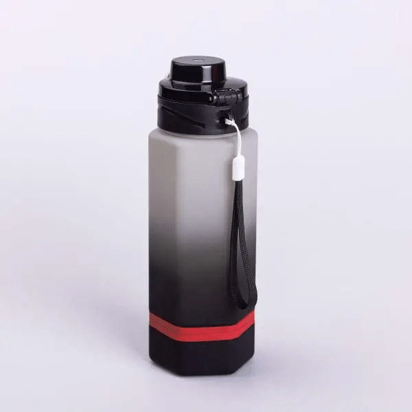 Бутылка для воды 650 мл пляшечка з поїлкою для спорту та школи 23 см Keep Going Чорна_HP-14-47B_Milantium_2